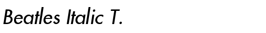 Beatles Italic T. - Download Thousands of Free Fonts at FontZone.net