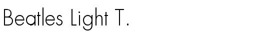 Beatles Light T. - Download Thousands of Free Fonts at FontZone.net