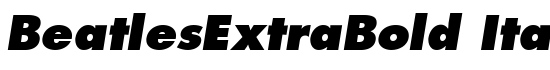 BeatlesExtraBold Italic - Download Thousands of Free Fonts at FontZone.net