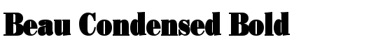 Beau Condensed Bold - Download Thousands of Free Fonts at FontZone.net