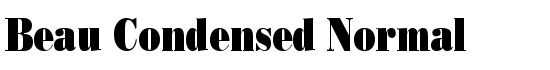l Beau Condensed Normal - Download Thousands of Free Fonts at FontZone.net
