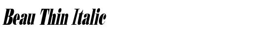 Beau Thin Italic - Download Thousands of Free Fonts at FontZone.net