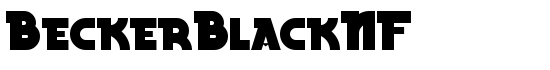 BeckerBlackNF - Download Thousands of Free Fonts at FontZone.net