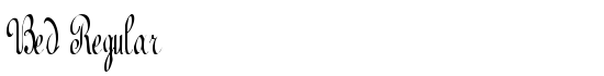 Bed Regular - Download Thousands of Free Fonts at FontZone.net