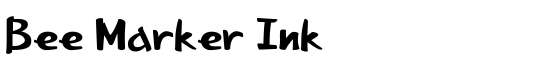 Bee Marker Ink - Download Thousands of Free Fonts at FontZone.net