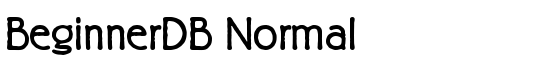 BeginnerDB Normal - Download Thousands of Free Fonts at FontZone.net