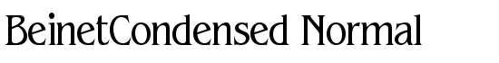 BeinetCondensed Normal - Download Thousands of Free Fonts at FontZone.net