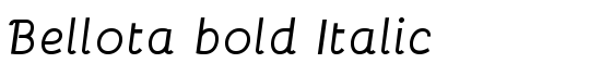 Bellota bold Italic - Download Thousands of Free Fonts at FontZone.net