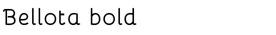 Bellota bold - Download Thousands of Free Fonts at FontZone.net
