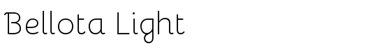Bellota Light - Download Thousands of Free Fonts at FontZone.net