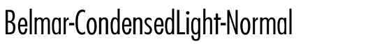 Belmar-CondensedLight-Normal - Download Thousands of Free Fonts at FontZone.net