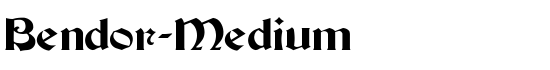 Bendor-Medium - Download Thousands of Free Fonts at FontZone.net