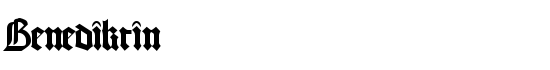 Benediktin - Download Thousands of Free Fonts at FontZone.net