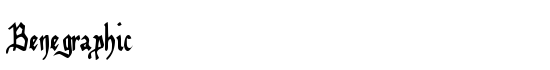 Benegraphic - Download Thousands of Free Fonts at FontZone.net