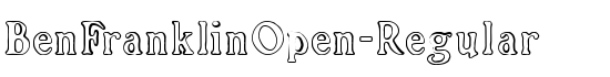 BenFranklinOpen-Regular - Download Thousands of Free Fonts at FontZone.net