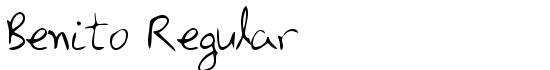 Benito Regular - Download Thousands of Free Fonts at FontZone.net