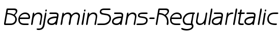 BenjaminSans-RegularItalic - Download Thousands of Free Fonts at FontZone.net
