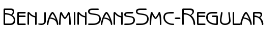 BenjaminSansSmc-Regular - Download Thousands of Free Fonts at FontZone.net
