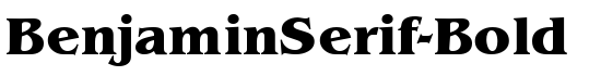 BenjaminSerif-Bold - Download Thousands of Free Fonts at FontZone.net