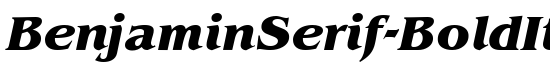 BenjaminSerif-BoldItalic - Download Thousands of Free Fonts at FontZone.net