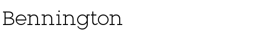 Bennington - Download Thousands of Free Fonts at FontZone.net