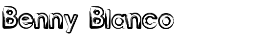 Benny Blanco - Download Thousands of Free Fonts at FontZone.net