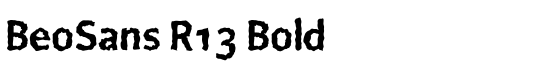 BeoSans R13 Bold - Download Thousands of Free Fonts at FontZone.net