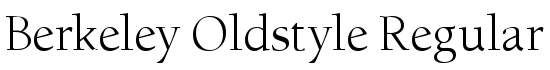 Berkeley Oldstyle Regular - Download Thousands of Free Fonts at FontZone.net