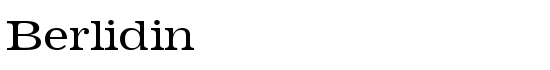 Berlidin - Download Thousands of Free Fonts at FontZone.net
