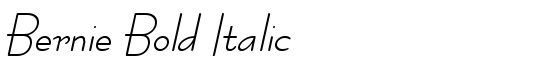 Bernie Bold Italic - Download Thousands of Free Fonts at FontZone.net