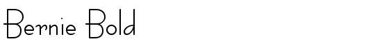Bernie Bold - Download Thousands of Free Fonts at FontZone.net