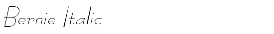 Bernie Italic - Download Thousands of Free Fonts at FontZone.net