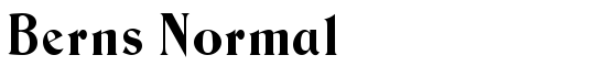 Berns Normal - Download Thousands of Free Fonts at FontZone.net