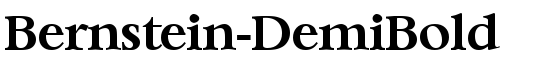 Bernstein-DemiBold - Download Thousands of Free Fonts at FontZone.net