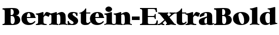 Bernstein-ExtraBold - Download Thousands of Free Fonts at FontZone.net