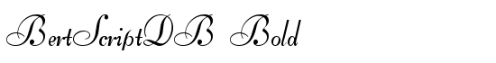 BertScriptDB Bold - Download Thousands of Free Fonts at FontZone.net