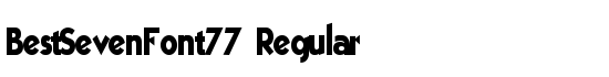 BestSevenFont77 Regular - Download Thousands of Free Fonts at FontZone.net