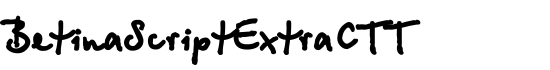 BetinaScriptExtraCTT - Download Thousands of Free Fonts at FontZone.net
