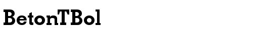 BetonTBol - Download Thousands of Free Fonts at FontZone.net