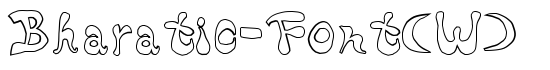 Bharatic-Font(W) - Download Thousands of Free Fonts at FontZone.net