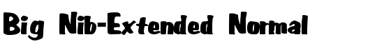 Big Nib-Extended Normal - Download Thousands of Free Fonts at FontZone.net