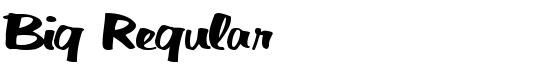 Big Regular - Download Thousands of Free Fonts at FontZone.net