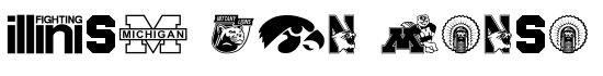Big Ten Mania - Download Thousands of Free Fonts at FontZone.net