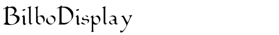 BilboDisplay - Download Thousands of Free Fonts at FontZone.net