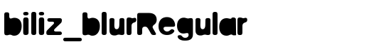 biliz_blurRegular - Download Thousands of Free Fonts at FontZone.net