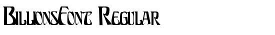 BillionsFont Regular - Download Thousands of Free Fonts at FontZone.net