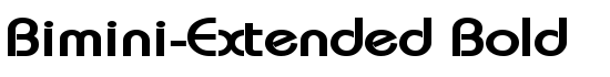 Bimini-Extended Bold - Download Thousands of Free Fonts at FontZone.net
