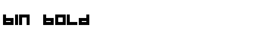 BIN Bold - Download Thousands of Free Fonts at FontZone.net