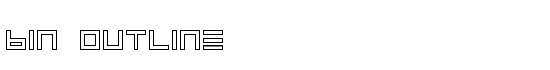 BIN Outline - Download Thousands of Free Fonts at FontZone.net