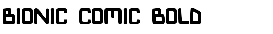 Bionic Comic Bold - Download Thousands of Free Fonts at FontZone.net